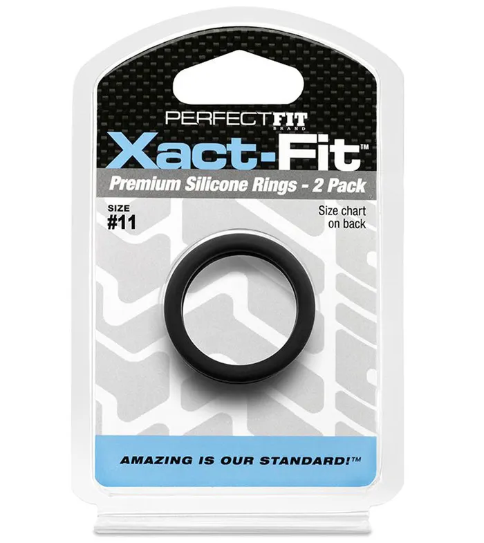 Male Sex Toys XactFit Ring 2Pack 11 Perfect Fit