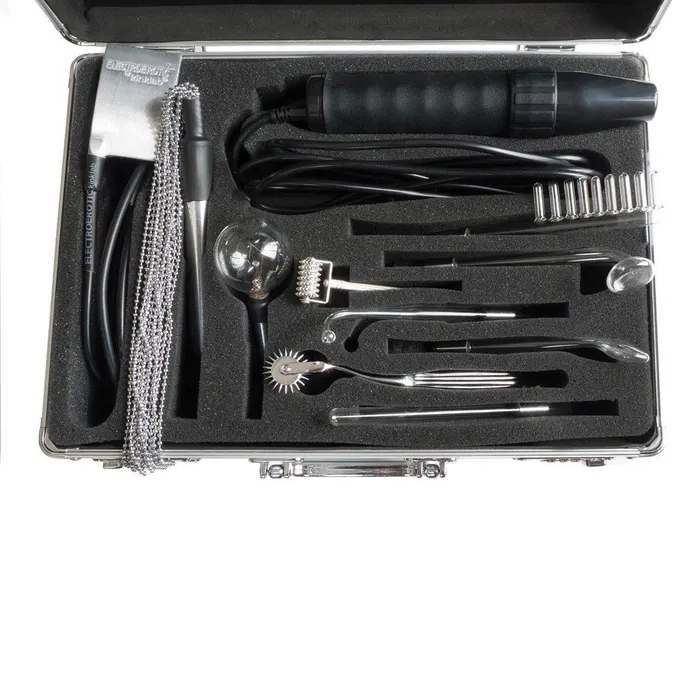KinkLab Vibrators KinkLab Agent Noir Electro Erotic Neon Wand Kit