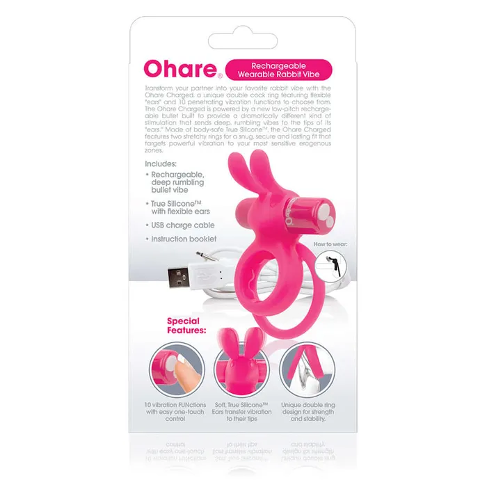 Screaming O Vibrators Screaming O Charged Ohare Rechargeable Vooom Mini Vibe Pink