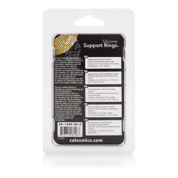 CalExotics Anal Silicone Support Rings Clear CalExotics Anal Silicone Support Rings Clear