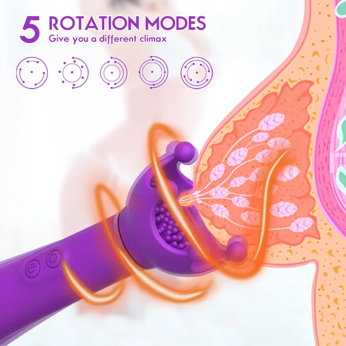 Statue of Liberty Torch Rotating Vibrator for Women Touch Honey Female Sex Toys