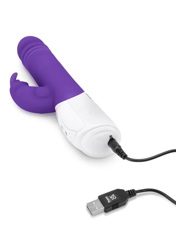 Female Sex Toys Rabbit Essentials Rabbit Essentials Silicone Rechargeable GSpot Thrusting Rabbit Vibrator