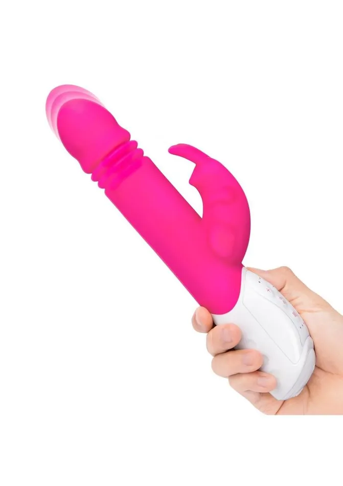 Female Sex Toys Rabbit Essentials Rabbit Essentials Silicone Rechargeable GSpot Thrusting Rabbit Vibrator