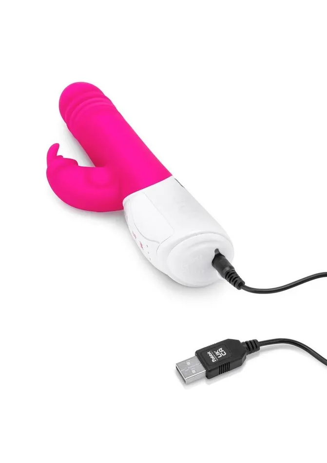 Female Sex Toys Rabbit Essentials Rabbit Essentials Silicone Rechargeable GSpot Thrusting Rabbit Vibrator