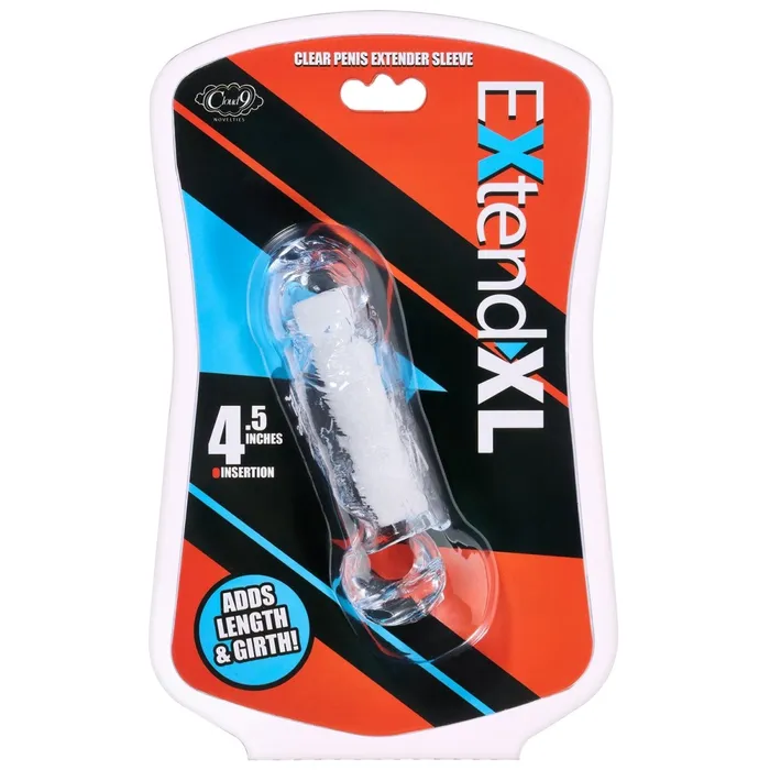 Cloud 9 Novelties Male Sex Toys Extend XL Penis Sleeve 45 Clear Cloud 9 Novelties Male Sex Toys Extend XL Penis Sleeve 45 Clear