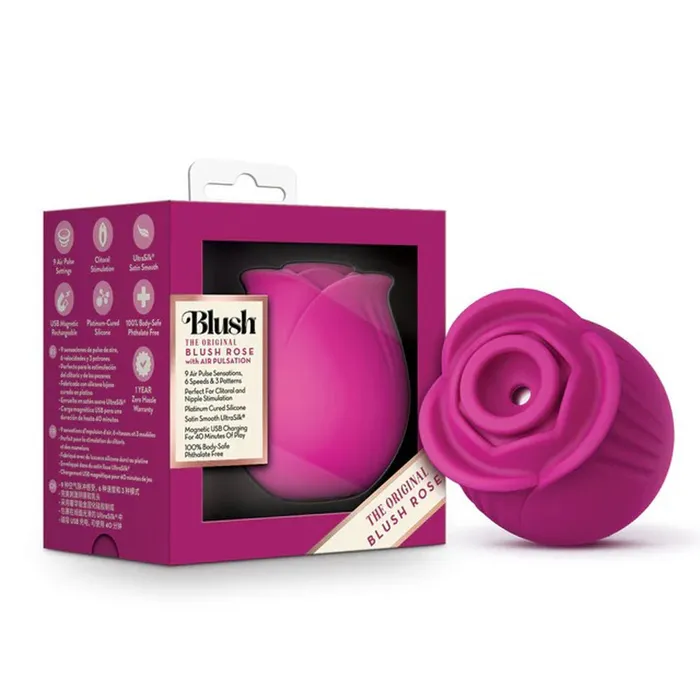 Vibrators Blush Blush Collection the Original Blush Rose Velvet