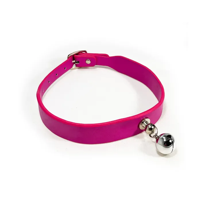 Fetish Pleasure Play Collar wBell Pink YWIL Vibrators