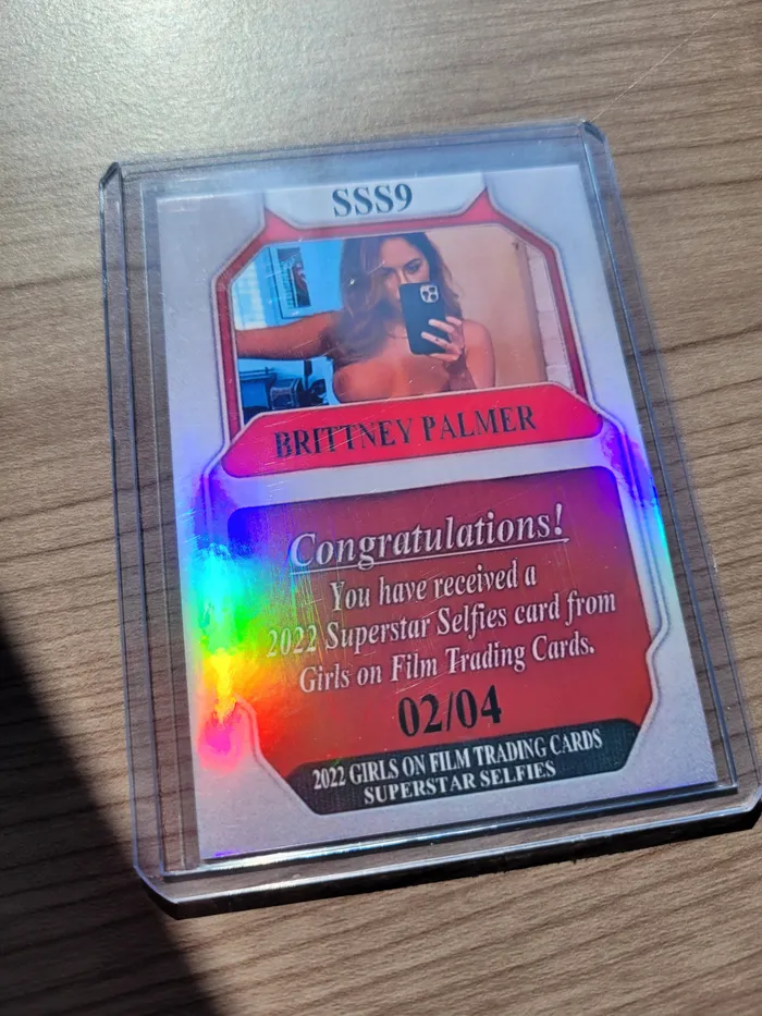 GOF Cards Vibrators 2022 GOF Superstar Selfies Brittney Palmer Refractor 2of4 GOF Cards Vibrators 2022 GOF Superstar Selfies Brittney Palmer Refractor 2of4