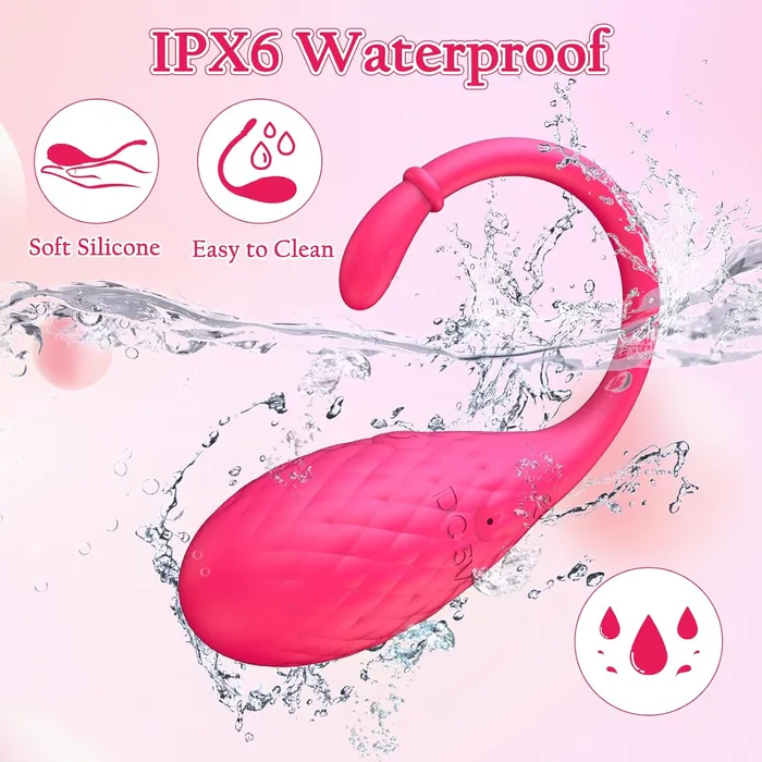 Adorime Female Sex Toys Droplet APP Control Vibrator with 9 Vibrations for Vagina Stimulation