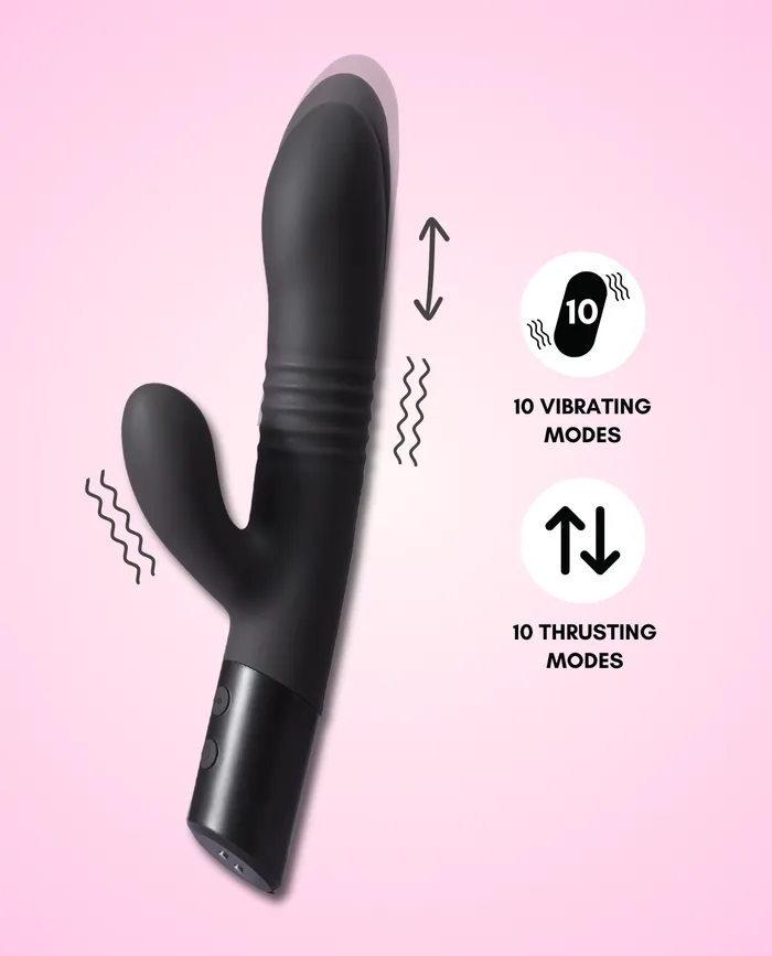Mystique Rabbit Thruster Vibrating Dildo Winyi Vibrators