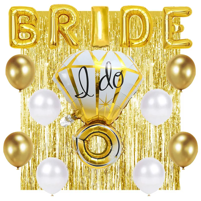 All Bachelorette Shimmer Bride I Do Decoration Kit Couples