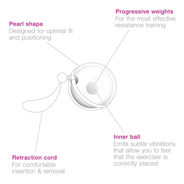 Intimina Female Sex Toys Intimina Laselle Kegel Exerciser 38g Weighted Ball