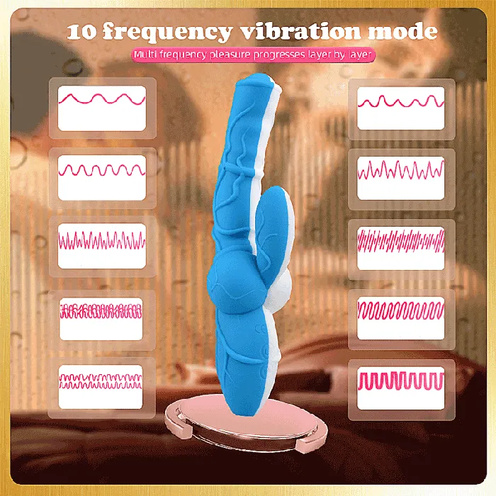 Xinghaoya Female Sex Toys Silicone Knotted Rabbit Vibrator