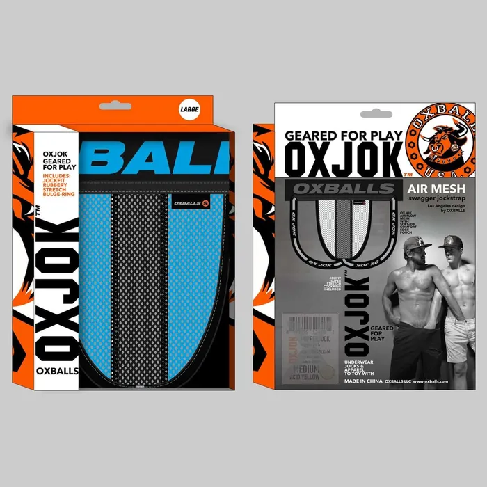 Anal OXJok Airmesh Upthrust SliderStrap Jock Sky Blue Large Anal OXJok Airmesh Upthrust SliderStrap Jock Sky Blue Large