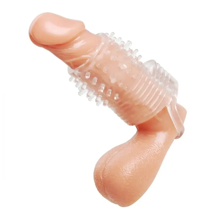 Clear Sensations Vibrating Textured Erection Sleeve Cock Sleeve Size Matters Male Sex Toys Clear Sensations Vibrating Textured Erection Sleeve Cock Sleeve Size Matters Male Sex Toys
