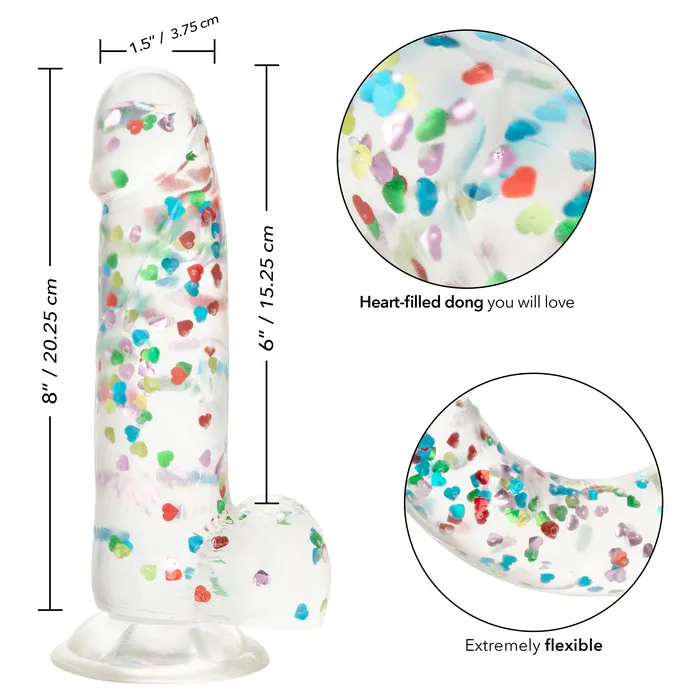 Dildos CalExotics Naughty Bits I Love Dick HeartFilled Dong Dildos CalExotics Naughty Bits I Love Dick HeartFilled Dong