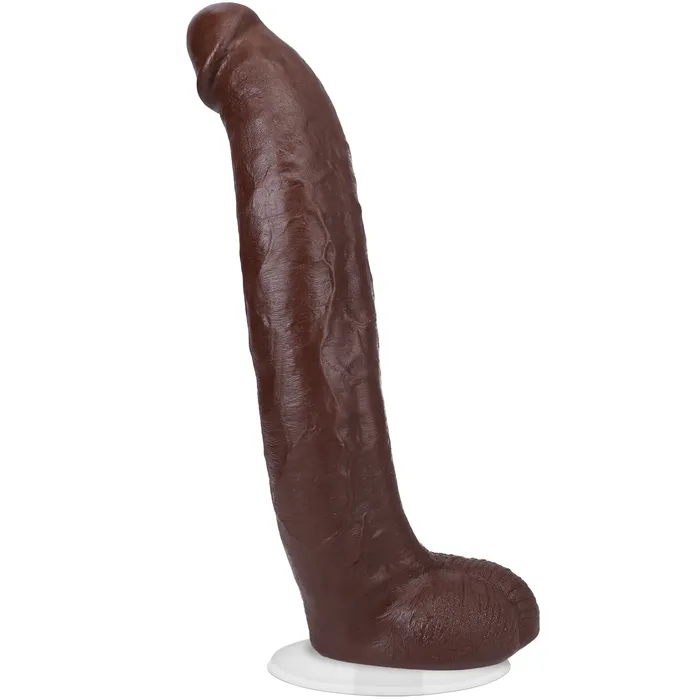 Doc Johnson Dildos Signature Cocks Brickzilla 13 Inch Ultraskyn Cock With Removable VacULock Suction Cup Chocolate