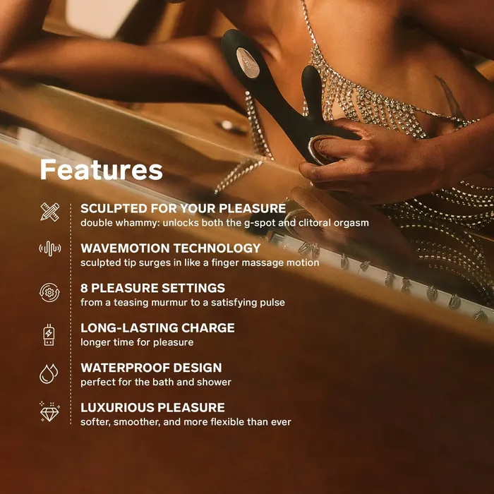 Lelo Soraya Wave Rabbit Sex Toy Deep Rose Lelo Vibrators