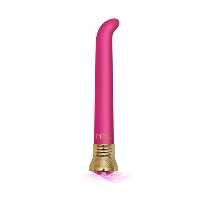 Nixie Jewel Satin G Spot Vibe 10 Function Pink Tourmaline Global Novelties Vibrators Nixie Jewel Satin G Spot Vibe 10 Function Pink Tourmaline Global Novelties Vibrators