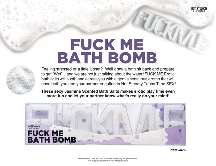 Vibrators Hott Products Fuck Me Bath Bomb Jasmine