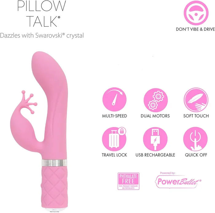 Vibrators Pillow Talk Pillow Talk Vibrator Sex Toy Kinky Pink Rabbit Sex Toy