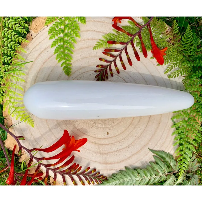 Yoni Gem Stones Vibrators White Jade Yoni Wand