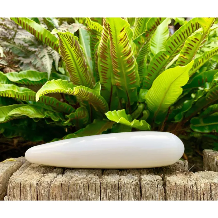 Yoni Gem Stones Vibrators White Jade Yoni Wand