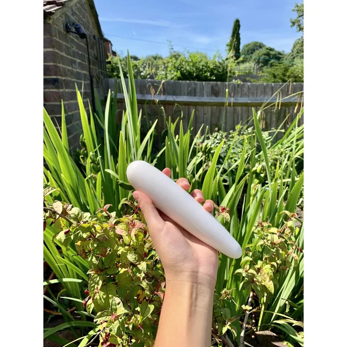 Yoni Gem Stones Vibrators White Jade Yoni Wand