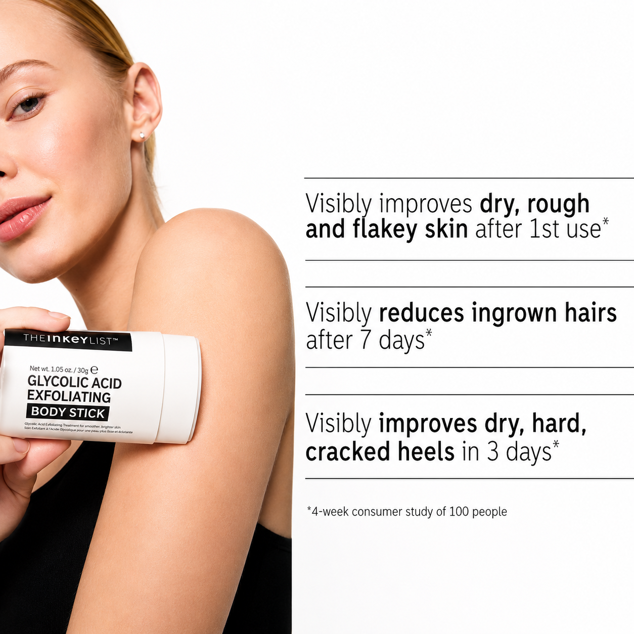 Glycolic Acid Exfoliating Body Stick for Smooth, Softer Skin