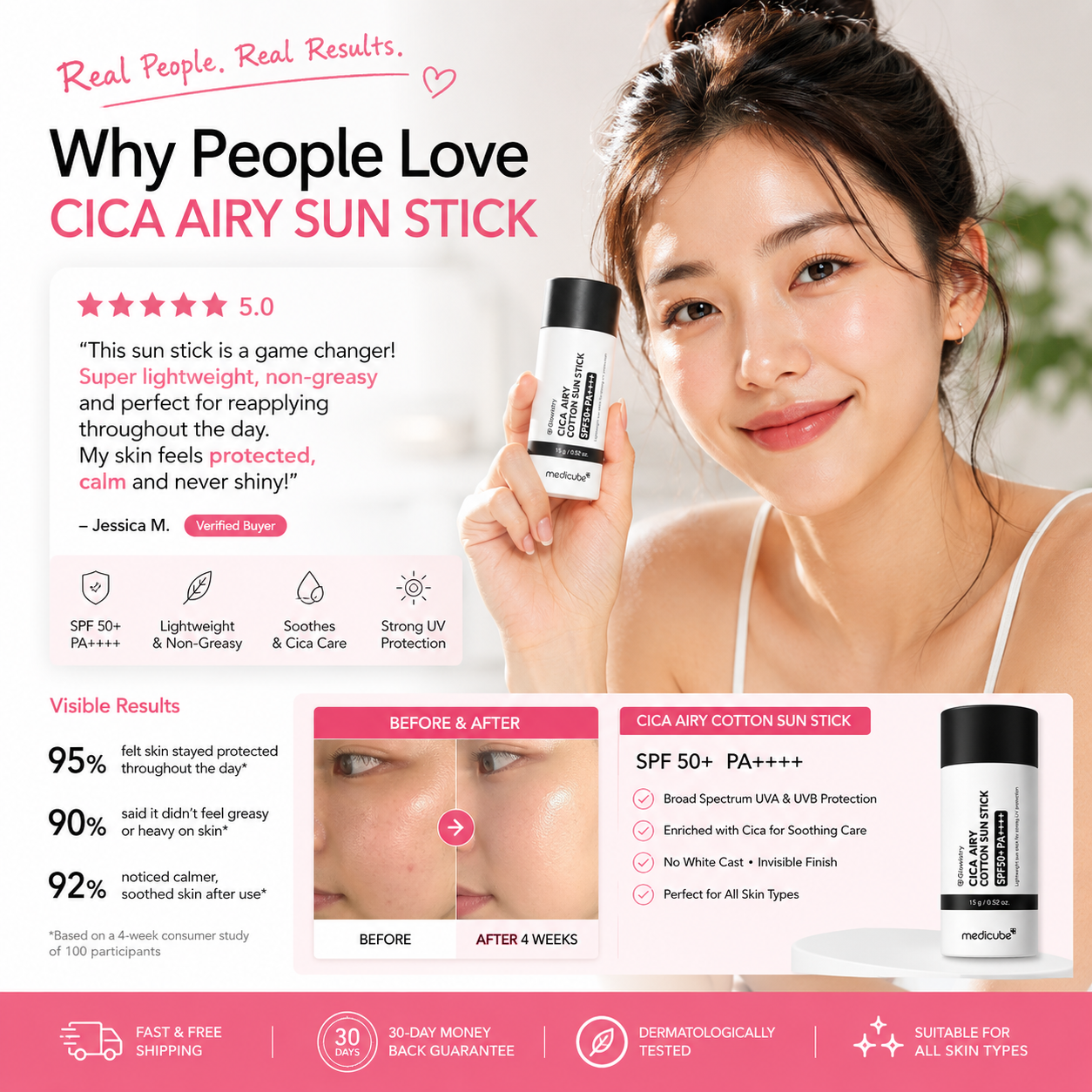 Glycolic Acid Exfoliating Body Stick for Smooth, Softer Skin