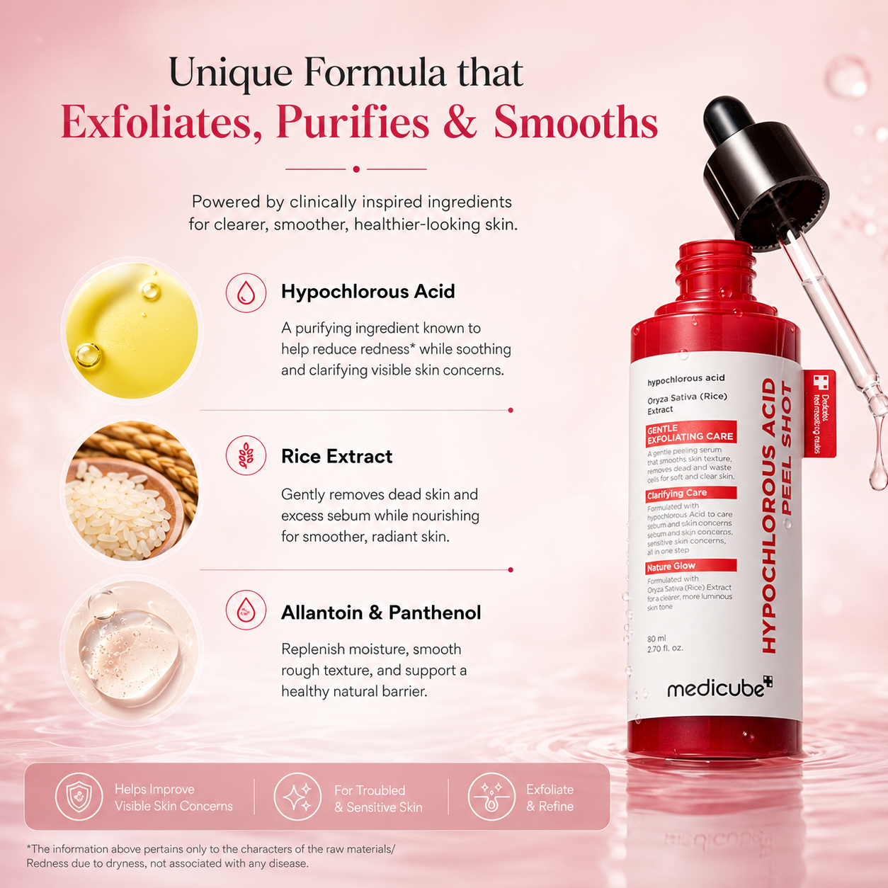 medicube™ Rice Peel Shot Duo | Face & Body Exfoliating Serum