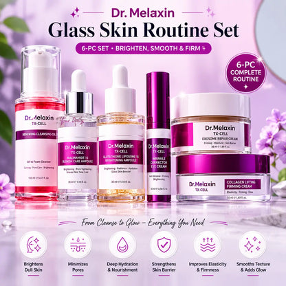 Dr.Melaxin 7-Step Glass Skin Radiance Set | Brighten, Smooth & Firm