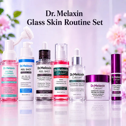 Dr.Melaxin 7-Step Glass Skin Radiance Set | Brighten, Smooth & Firm